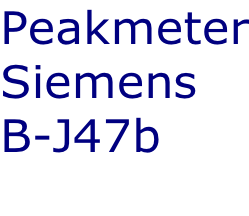 Peakmeter Siemens B-J47b