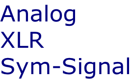 Analog XLR Sym-Signal